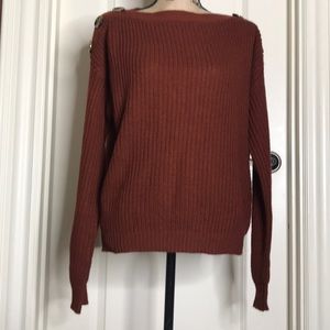 Sweater Top With Buttons